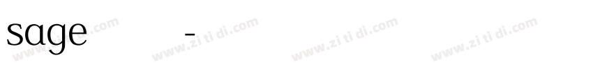 sage 常规字体转换
